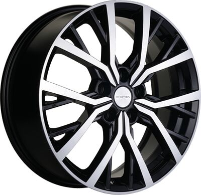 Khomen Wheels KHW1806 (Haval Dargo) 7x18 5x114.3 ET 40 Dia 66.5 Black-FP