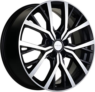 Khomen Wheels KHW1806 Kodiaq/Tiguan 7x18 5x112 ET 43 Dia 57.1 Black-FP