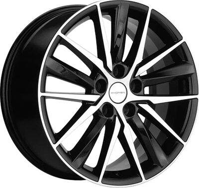 Khomen Wheels KHW1807 (A6/Q5) 8x18 5x112 ET 39 Dia 66.6 Black-FP