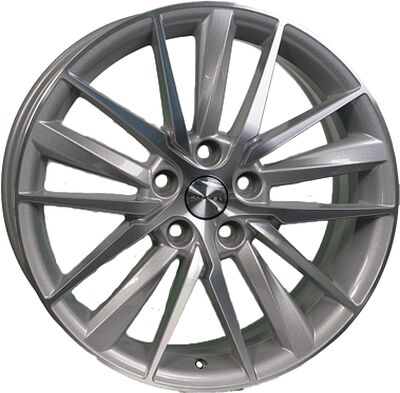 Khomen Wheels KHW1807 (Camry NEW) 8x18 5x114.3 ET 50 Dia 60.1 F-Silver-FP