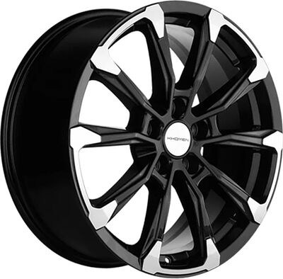 Khomen Wheels KHW1808 (Evolute i-Joy) 7.5x18 5x110 ET 40 Dia 67.1 Black-FP