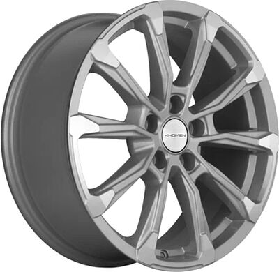 Khomen Wheels KHW1808 (K5/Santafe) 7.5x18 5x114.3 ET 50 Dia 67.1 F-Silver-FP