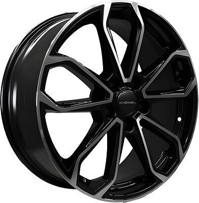 Khomen Wheels KHW1816 (Evolute i-SPACE / i-JOY) 7x18 5x110 ET 35 Dia 67.1 Black-FP