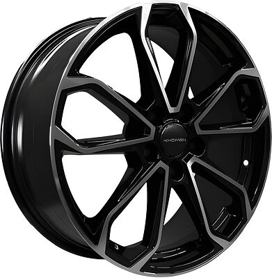 Khomen Wheels KHW1816 (Geely Atlas (Pro) / Changan CS55 (75)) 7x18 5x114.3 ET 45 Dia 60.1 Black-FP