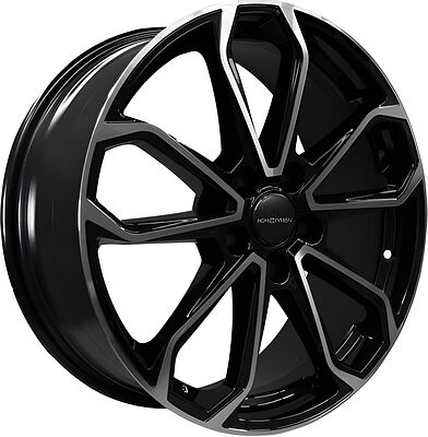 Khomen Wheels KHW1816 (Kodiaq/Tiguan/Audi Q3) 7x18 5x112 ET 43 Dia 57.1 Black-FP