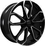 Khomen Wheels KHW1816 (Outlander) 7x18 5x114.3 ET 38 Dia 67.1 Black-FP