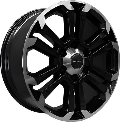 Khomen Wheels KHW1817 (Haval H5/Great Wall Hover H3/H5) 7.5x18 6x139.7 ET 38 Dia 100.1 Black-FP