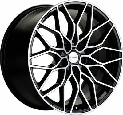 Khomen Wheels KHW1902 (3/4/5/6 Front) 8.5x19 5x112 ET 30 Dia 66.6 Black-FP