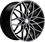 Khomen Wheels KHW1902 (A4/5/6/7/Q3/Q8) 8.5x19 5x112 ET 30 Dia 66.6 Black-FP