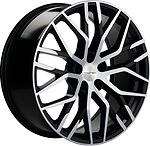 Khomen Wheels KHW2005 (Li 7/9) 8.5x20 5x120 ET 46 Dia 62.5 Black-FP