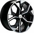 Khomen Wheels KHW2006 (Q8) 8.5x20 5x112 ET 20 Dia 66.5 Black-FP