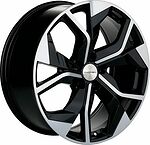 Khomen Wheels KHW2006 (Q8) 8.5x20 5x112 ET 20 Dia 66.5 Black-FP