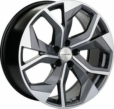 Khomen Wheels KHW2006 (Q8) 8.5x20 5x112 ET 20 Dia 66.5 Gray-FP