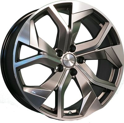 Khomen Wheels KHW2006 (Touareg) 8.5x20 5x112 ET 33 Dia 66.6 Dark Chrome