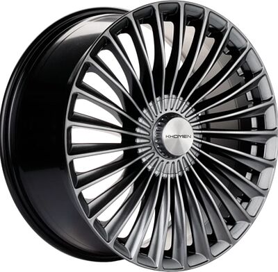 Khomen Wheels KHW2008 (S-class Rear) 9.5x20 5x112 ET 38 Dia 66.6 Dark Chrome