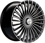 Khomen Wheels KHW2008 (S-class Rear) 9.5x20 5x112 ET 38 Dia 66.6 Gray-FP