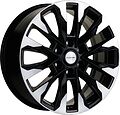 Khomen Wheels KHW2010 (LC Prado) 8x20 6x139.7 ET 25 Dia 106.1 Black-FP