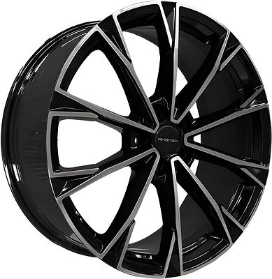Khomen Wheels KHW2018 (Geely Monjaro/Tugella) 8x20 5x108 ET 46 Dia 63.4 Black-FP