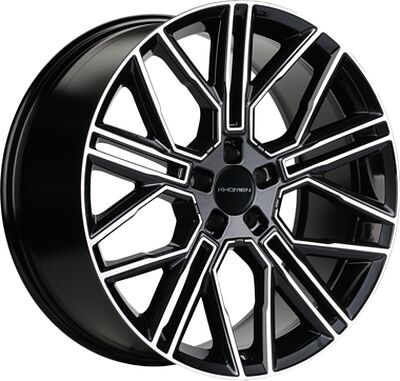 Khomen Wheels KHW2101 (Li 7/9) 9.5x21 5x120 ET 46 Dia 62.5 Black-FP