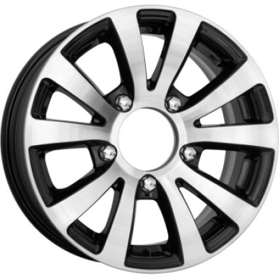 КиК Фалкон Нова 6.5x15 5x139.7 ET 35 Dia 98 алмаз черный