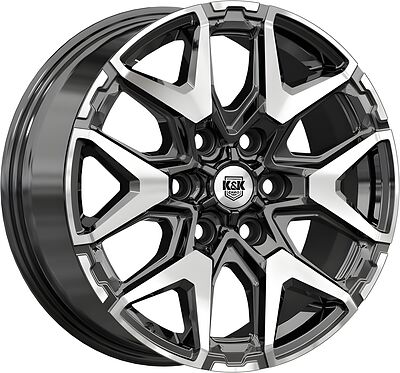 КиК Гангут 7.5x18 6x139.7 ET 50 Dia 92.5 алмаз черный