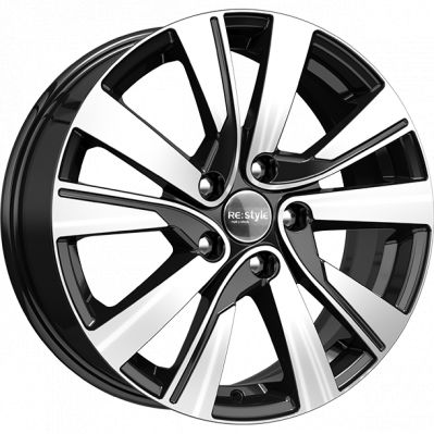 КиК KC749 Fluence 7x17 5x114.3 ET 48.5 Dia 66.1 алмаз черный