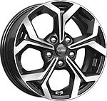 КиК KC878 ZV 16_Focus 6.5x16 5x108 ET 50 Dia 63.35 алмаз черный КиК KC878 ZV 16_Focus 6.5x16 5x108 ET 50 Dia 63.35 алмаз черный