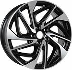 КиК КС883 ZV18Tiguan 7x18 5x112 ET 43 Dia 57.1 алмаз черный КиК КС883 ZV18Tiguan 7x18 5x112 ET 43 Dia 57.1 алмаз черный