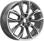 КиК КР001 Hongqi H5 II 7x18 5x114.3 ET 45 Dia 67.1 Diamond Gloss Graphite КиК КР001 Hongqi H5 II 7x18 5x114.3 ET 45 Dia 67.1 Diamond Gloss Graphite