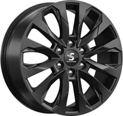 КиК КР007 20_Land Cruiser 8x20 6x139.7 ET 60 Dia 95.1 Diamond Black Gris