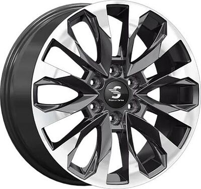 КиК КР007 Haval H9 8x20 6x139.7 ET 42 Dia 75.1 Diamond Black Gris