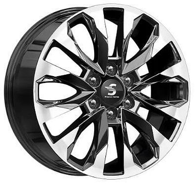 КиК КР007 Pajero Sport 8x20 6x139.7 ET 38 Dia 67.1 Diamond Gloss Graphite