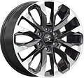 КиК КР007 Pajero Sport 8x20 6x139.7 ET 38 Dia 67.1 Diamond Black Gris