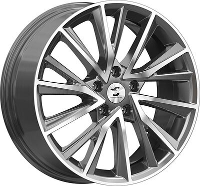 КиК КР010 Audi A4 7.5x18 5x112 ET 39 Dia 66.6 Diamond Gloss Graphite