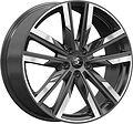 КиК КР014 CX-9 8x20 5x114.3 ET 45 Dia 67.1 Diamond Black Gris