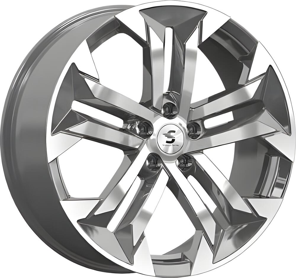 КиК КР015 Kodiaq 7.5x19 5x112 ET 40 Dia 57.1 Diamond Gloss Graphite