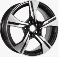 КиК КС1053 ZV 16_Qashqai 6.5x16 5x114.3 ET 40 Dia 66.1 алмаз черный