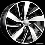 КиК КС741 ZV Fluence 6.5x16 5x114.3 ET 47 Dia 66.1 алмаз черный