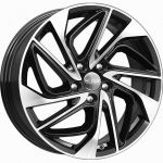 КиК КС883 ZV 18_ASX 7x18 5x114.3 ET 46 Dia 67.1 алмаз черный