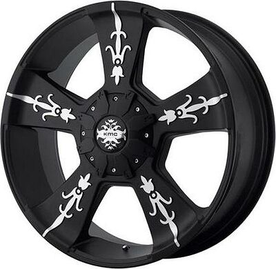 KMC KM668 9x20 6x127 ET 30 Dia 78.3 Matte Blk/Machined