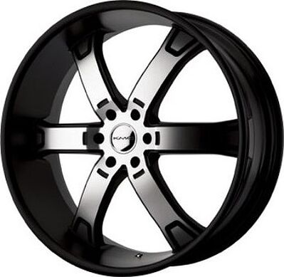 KMC KM671 9x20 6x114.3 ET 15 Dia 72.62 Black/Machined