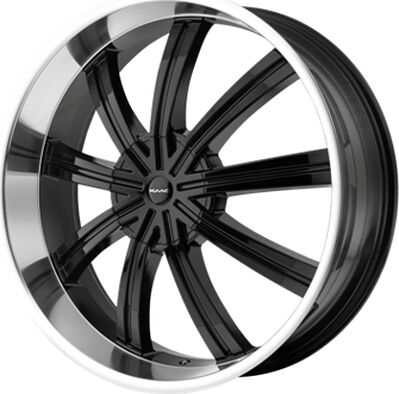 KMC KM672 9.5x22 6x135 ET 38 Dia 106 Black/Machined