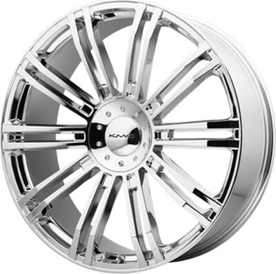 KMC KM677 9.5x22 5x127 ET 35 Dia 78.1 Chrome