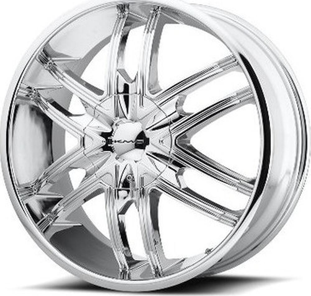 KMC KM678 9.5x24 6x139 ET 38 Dia 106 Chrome