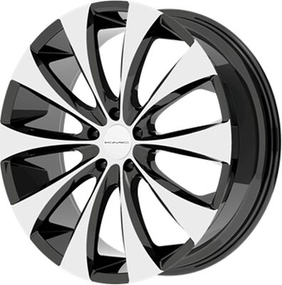 KMC KM679 8.5x20 5x115 ET 15 Dia 72.62 Black/Machined