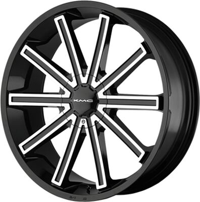 KMC KM681 8x20 6x139 ET 15 Dia 78 Black/Machined