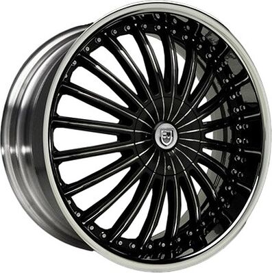 Lexani CS3 8.5x22 5x130 ET 37 Dia 78.1 Black/Chrome