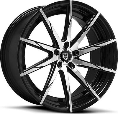 Lexani CSS15 8.5x20 5x112 ET 25 Dia 74.1 Black  Machined TIP