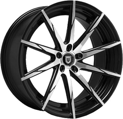 Lexani CSS15 10x20 5x120 ET 25 Dia 74 Black/Machined