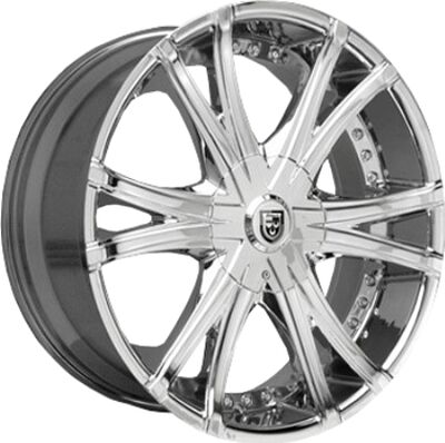 Lexani LX12 8.5x22 5x114.3 ET 38 Dia 74 Chrome